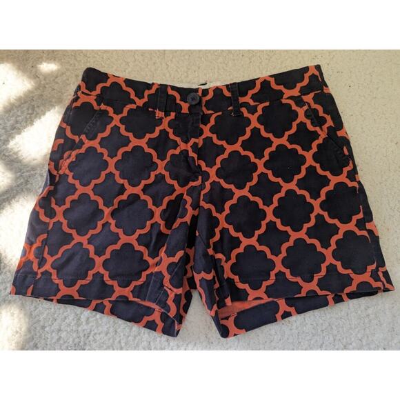 crown & ivy Pants - Crown & Ivy Womens Orange &‎ Black Shorts Size 4